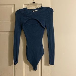 Abercrombie blue bodysuit xs